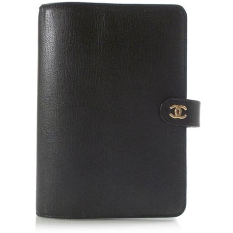 gold chanel notebook|chanel agenda planner.